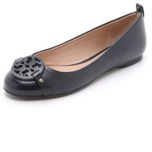 Tory Burch Mini Miller Flats - Navy